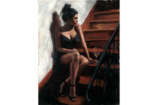 Fabian Perez Fabian Perez White Wine on the Stair II